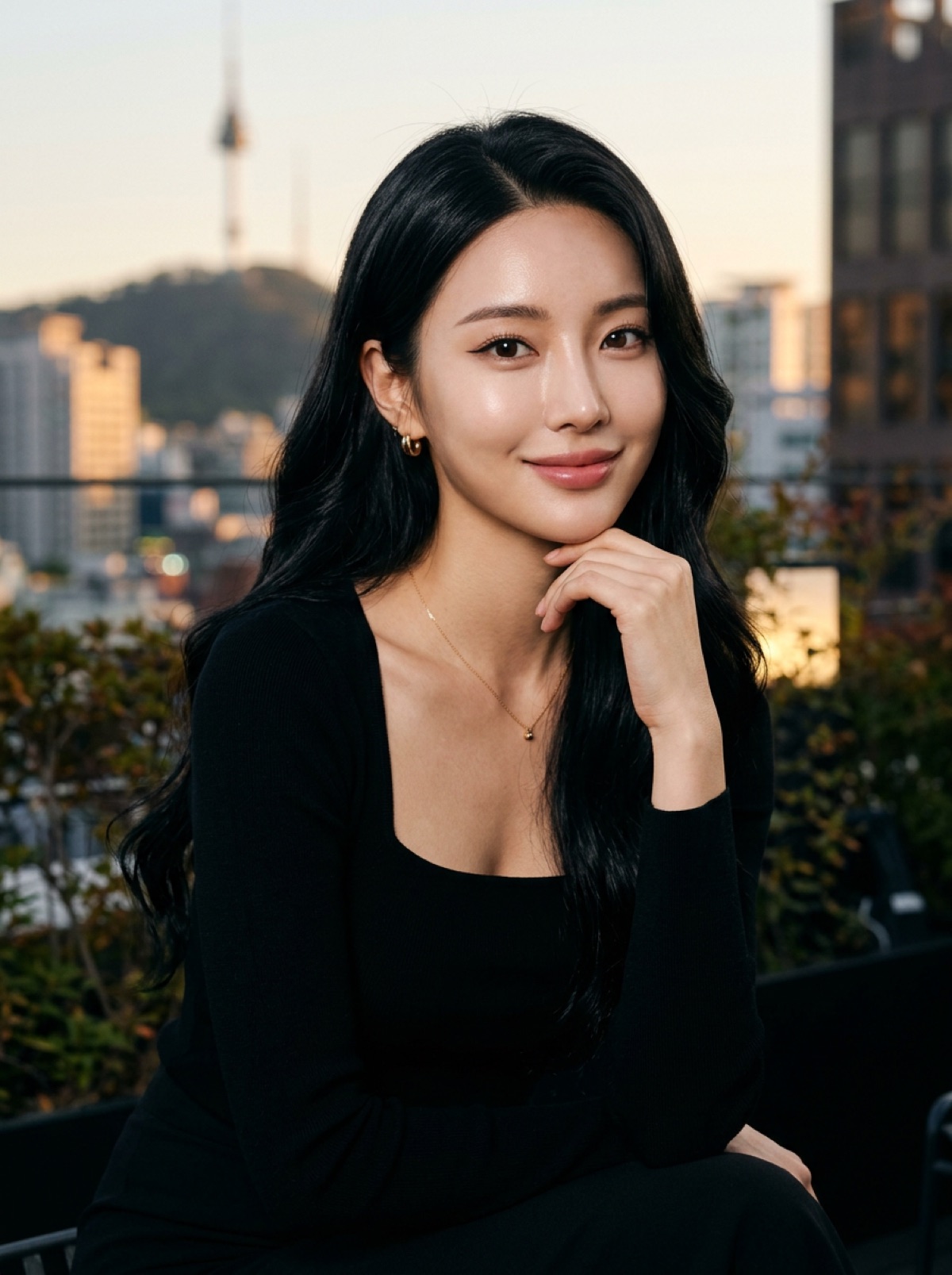 Hana Kim — KI-generiertes Model (High Fashion · Asien)